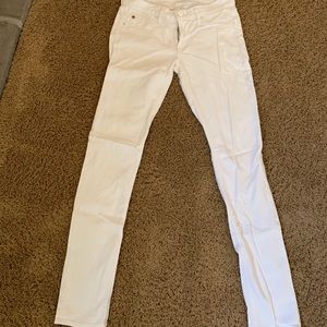 women’s hudson white jeans